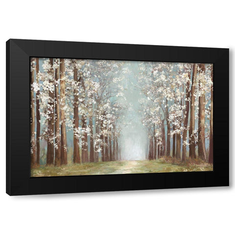 Apple Orchard Black Modern Wood Framed Art Print with Double Matting by PI Studio