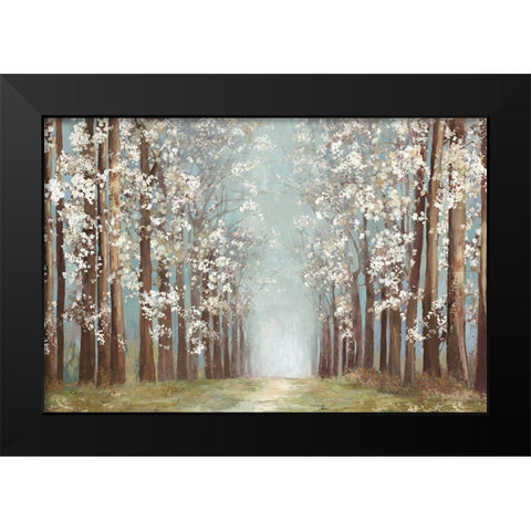 Apple Orchard Black Modern Wood Framed Art Print by PI Studio