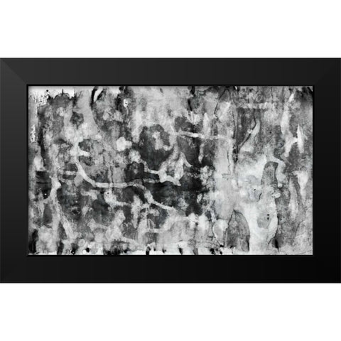 Black and White Abstract VI Black Modern Wood Framed Art Print by PI Studio