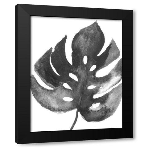 BW Palm II Black Modern Wood Framed Art Print by PI Studio