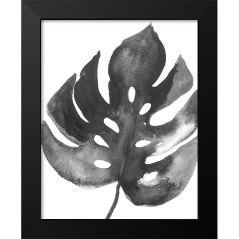 BW Palm II Black Modern Wood Framed Art Print by PI Studio
