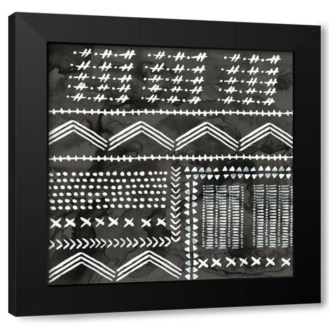 African III Black Version Black Modern Wood Framed Art Print by PI Studio