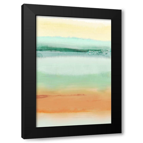 Drawn Out Black Modern Wood Framed Art Print with Double Matting by PI Studio