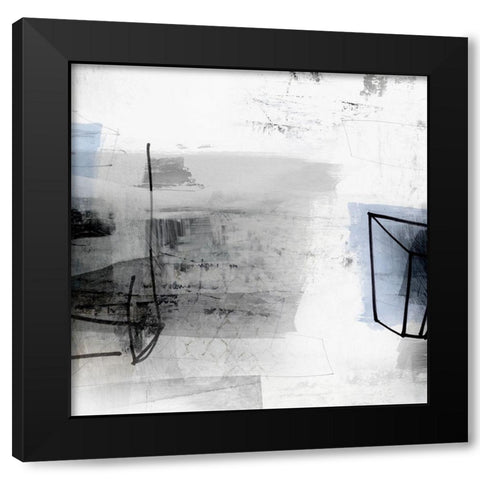 Grounded IV Black Modern Wood Framed Art Print with Double Matting by PI Studio