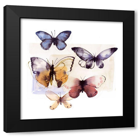 Butterfly Fly Away IIIÂ  Black Modern Wood Framed Art Print by PI Studio