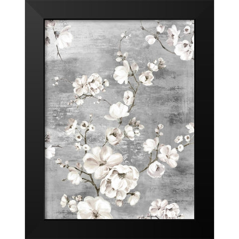 Blossoming Garden II Black Modern Wood Framed Art Print by PI Studio