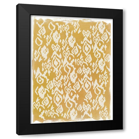 Eclat Pattern  Black Modern Wood Framed Art Print by PI Studio