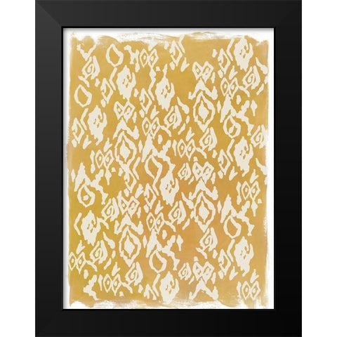 Eclat Pattern  Black Modern Wood Framed Art Print by PI Studio