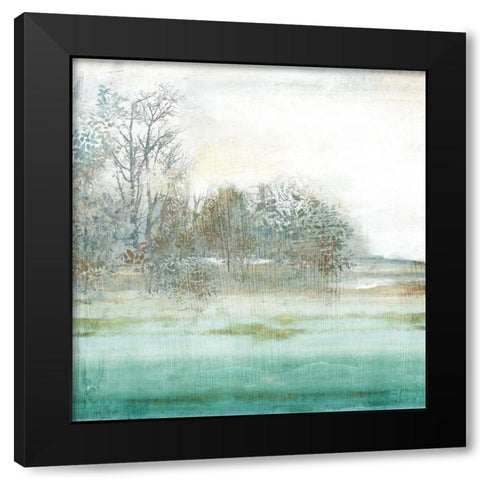 Azure Dreamland II Black Modern Wood Framed Art Print by PI Studio