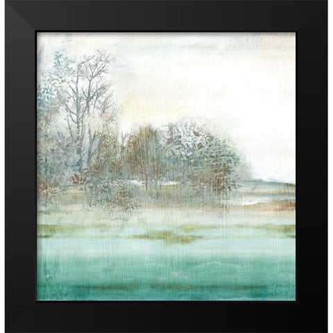 Azure Dreamland II Black Modern Wood Framed Art Print by PI Studio