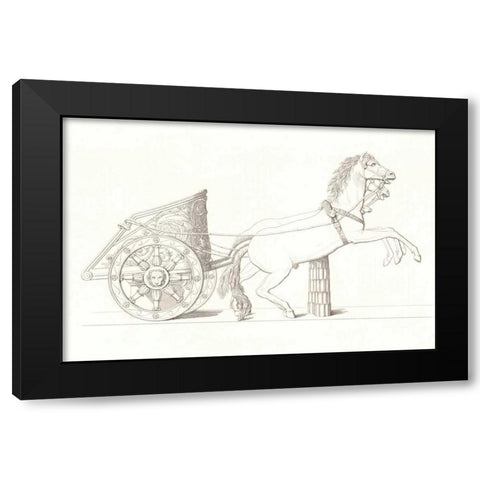 Chariot Vol. IV Black Modern Wood Framed Art Print by PI Collection