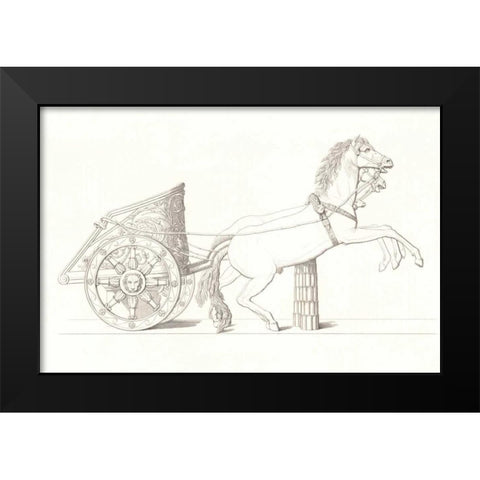 Chariot Vol. IV Black Modern Wood Framed Art Print by PI Collection