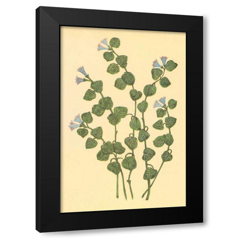 Patridge Berry Black Modern Wood Framed Art Print with Double Matting by PI Collection