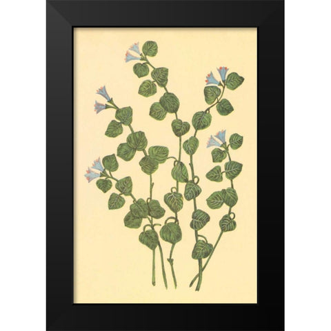 Patridge Berry Black Modern Wood Framed Art Print by PI Collection