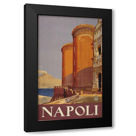 Napoli Black Modern Wood Framed Art Print by PI Collection