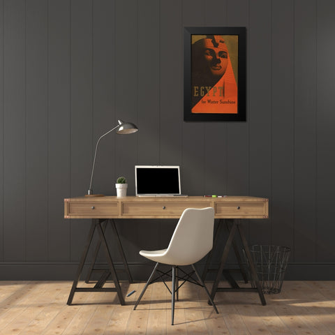 Egypt Black Modern Wood Framed Art Print by PI Collection