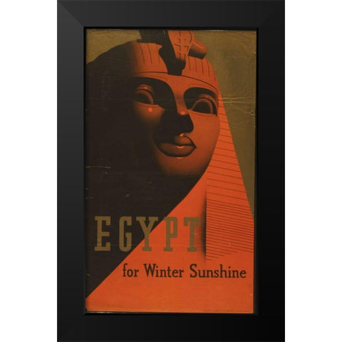 Egypt Black Modern Wood Framed Art Print by PI Collection
