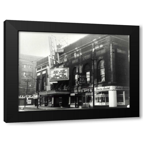Famous Players Black Modern Wood Framed Art Print by PI Collection