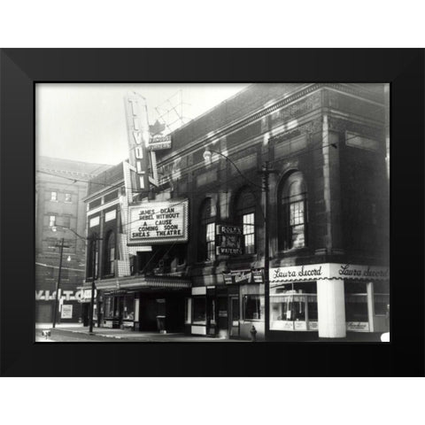 Famous Players Black Modern Wood Framed Art Print by PI Collection