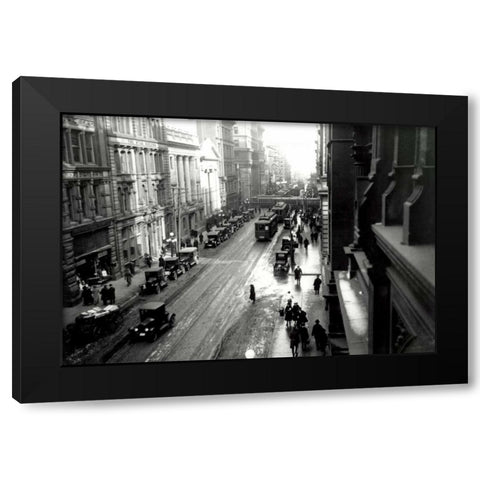King and John Black Modern Wood Framed Art Print with Double Matting by PI Collection
