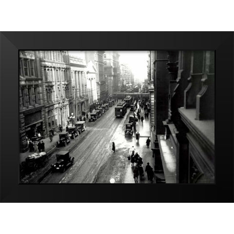 King and John Black Modern Wood Framed Art Print by PI Collection