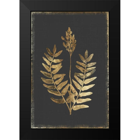 Flowering Fern Black Modern Wood Framed Art Print by PI Collection