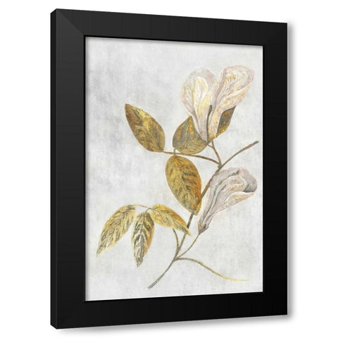 Butterfly Pea Black Modern Wood Framed Art Print by PI Collection