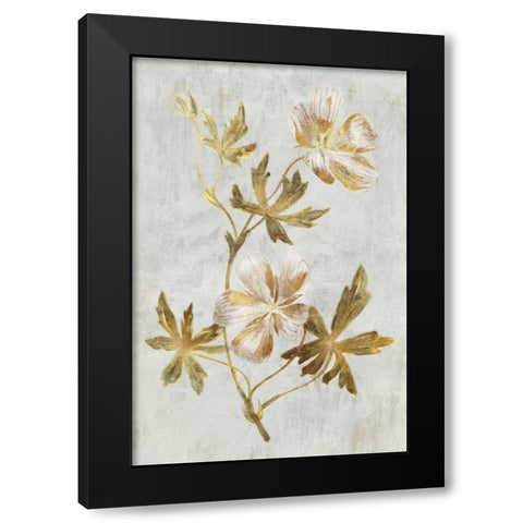 Callirrhoe Black Modern Wood Framed Art Print with Double Matting by PI Collection