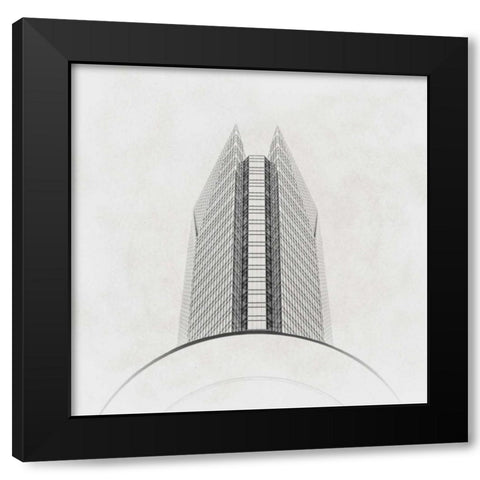Arc III Black Modern Wood Framed Art Print by Cotter, Rick