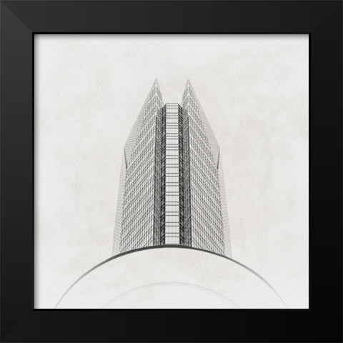 Arc III Black Modern Wood Framed Art Print by Cotter, Rick