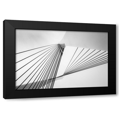 Heights Black Modern Wood Framed Art Print with Double Matting by Cotter, Rick