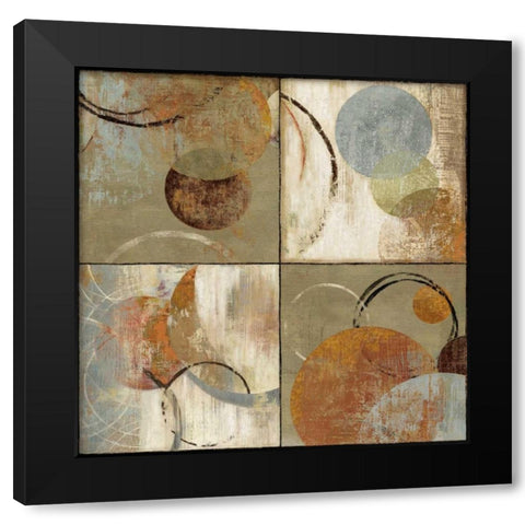 Collision Black Modern Wood Framed Art Print by Reeves, Tom