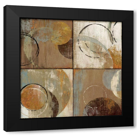 Intersection Black Modern Wood Framed Art Print by Reeves, Tom
