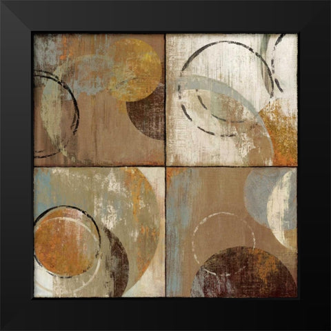 Intersection Black Modern Wood Framed Art Print by Reeves, Tom
