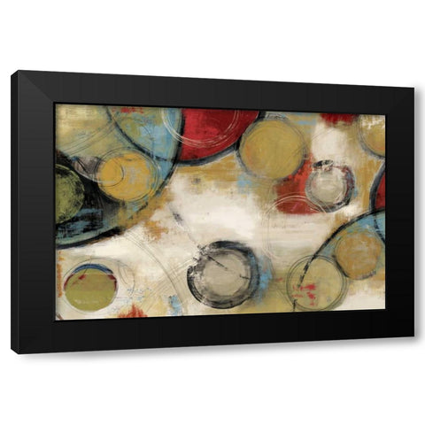 Elements Black Modern Wood Framed Art Print by Reeves, Tom