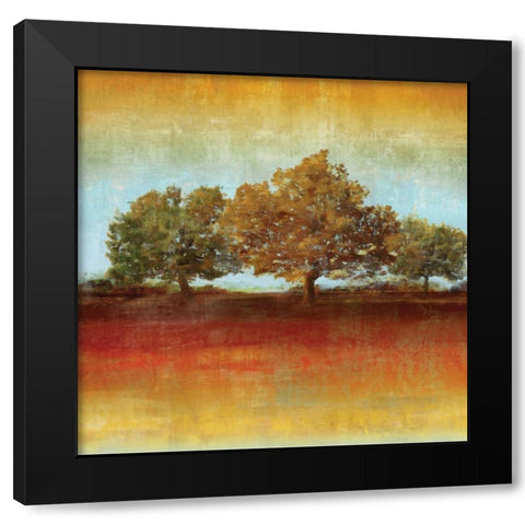 All Aglow I Black Modern Wood Framed Art Print with Double Matting by Reeves, Tom