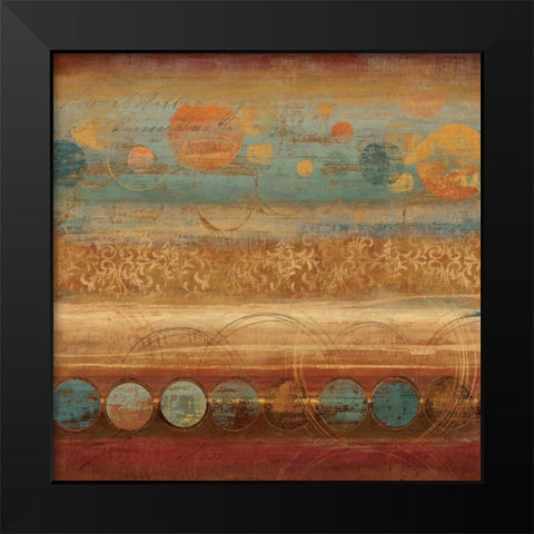 Pattern Play I Black Modern Wood Framed Art Print by Reeves, Tom