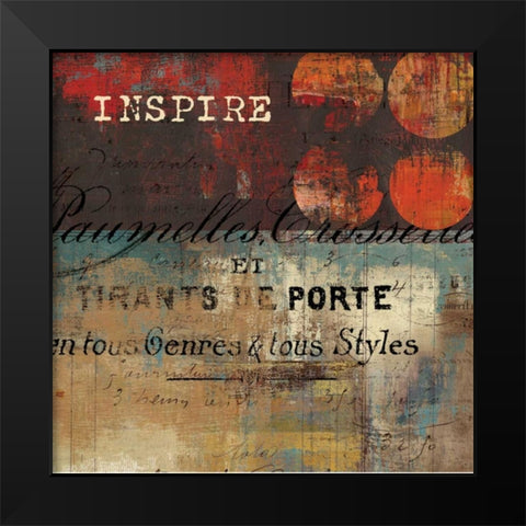 Inspire - Mini Black Modern Wood Framed Art Print by Reeves, Tom