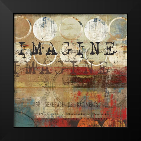 Imagine - Mini Black Modern Wood Framed Art Print by Reeves, Tom