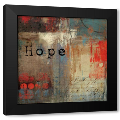 Hope - Mini Black Modern Wood Framed Art Print with Double Matting by Reeves, Tom