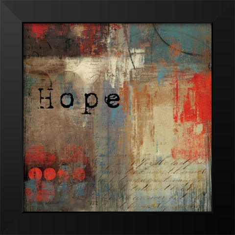 Hope - Mini Black Modern Wood Framed Art Print by Reeves, Tom