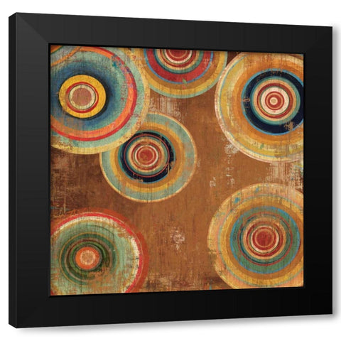 Living Colours II Black Modern Wood Framed Art Print with Double Matting by Reeves, Tom