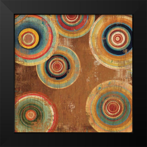 Living Colours II Black Modern Wood Framed Art Print by Reeves, Tom