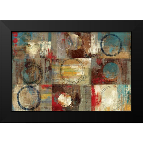 All Around Play Black Modern Wood Framed Art Print by Reeves, Tom