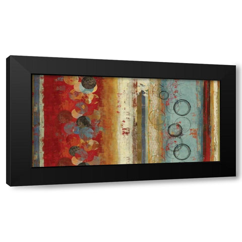 Field of Blue - Oversize Black Modern Wood Framed Art Print with Double Matting by Reeves, Tom