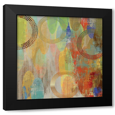 Side by Side II Black Modern Wood Framed Art Print by Reeves, Tom