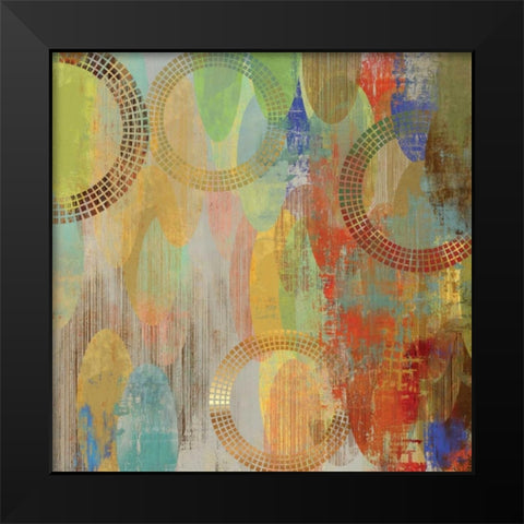 Side by Side II Black Modern Wood Framed Art Print by Reeves, Tom
