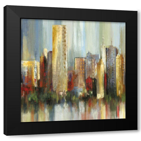 Metropolis I - Mini Black Modern Wood Framed Art Print by Reeves, Tom