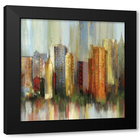 Metropolis II - Mini Black Modern Wood Framed Art Print by Reeves, Tom