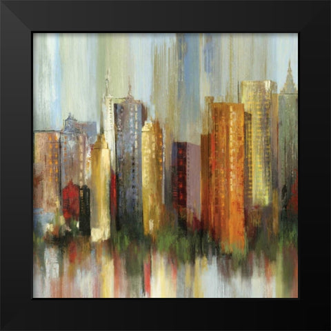 Metropolis II - Mini Black Modern Wood Framed Art Print by Reeves, Tom